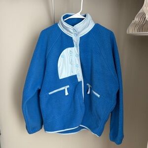 Blue Sherpa Fleece Jacket
